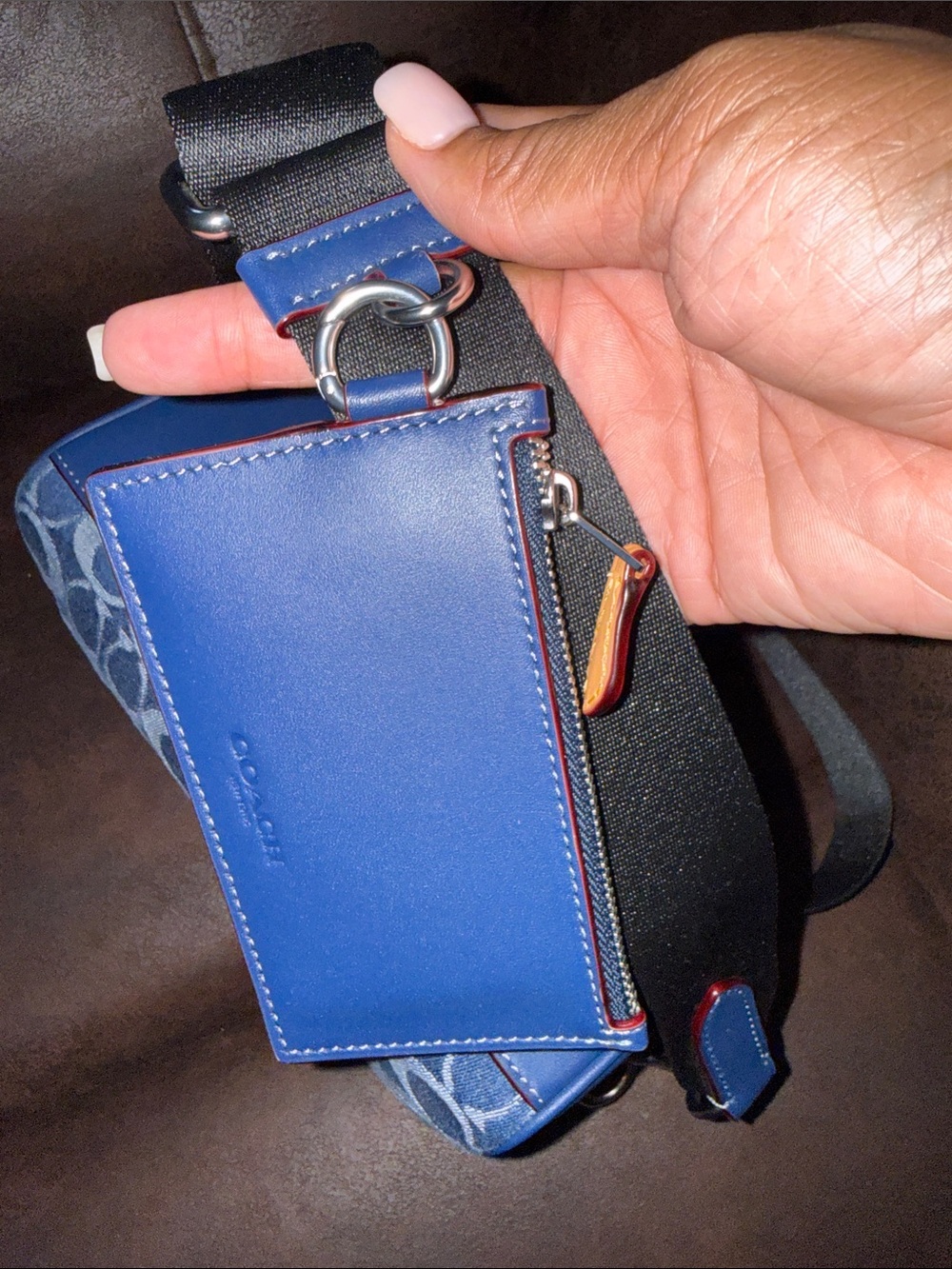 Coach Axel Signature Denim Belt Bag - Blue - flash sale - Picture 8 of 8